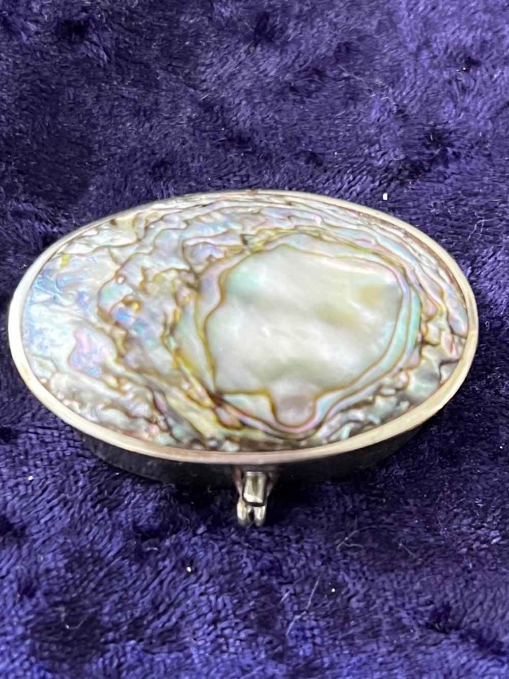 Alpaca Mexico Abalone Trinket box